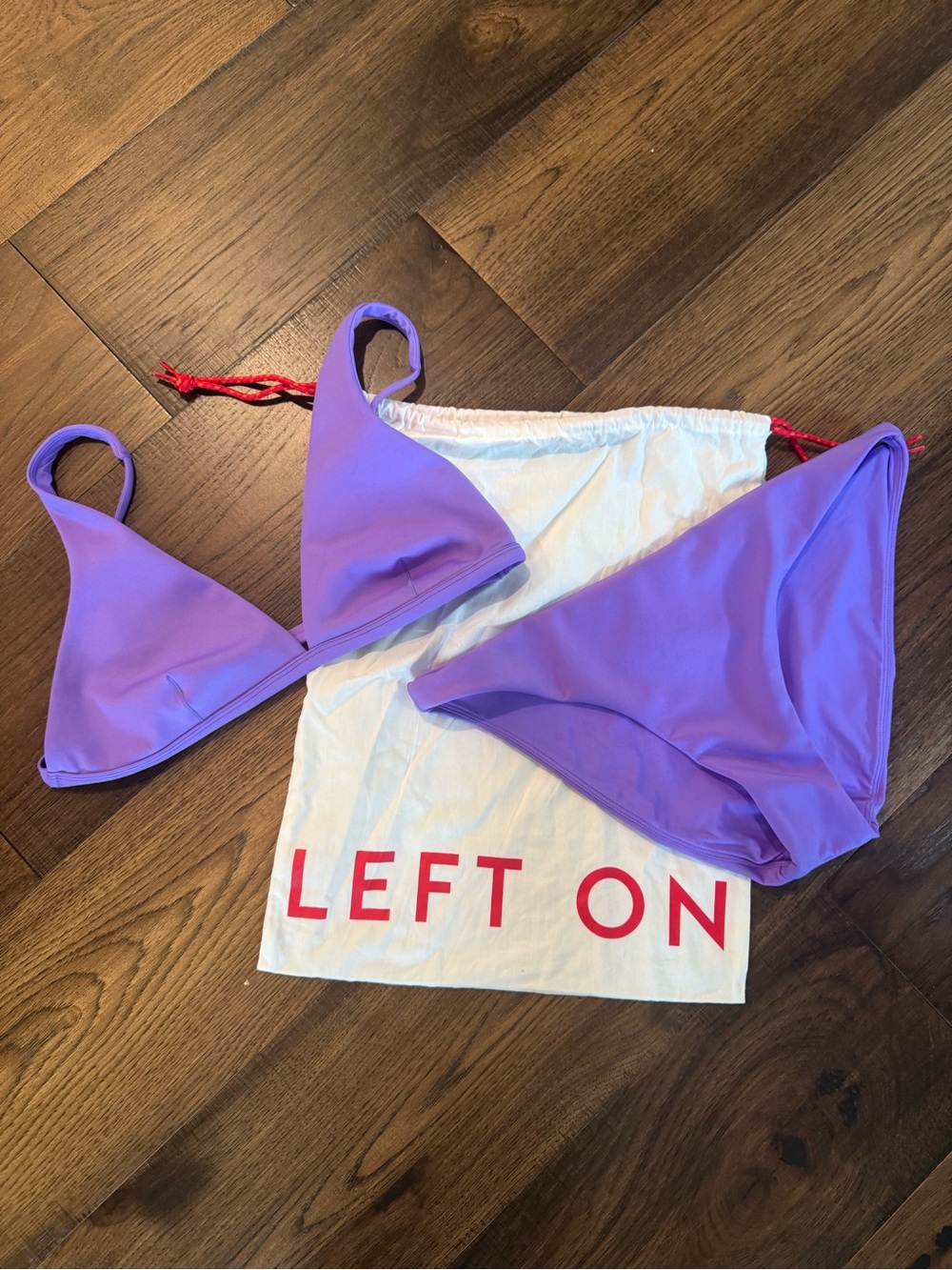 Left On Friday Lilac Triangle Bikini Set